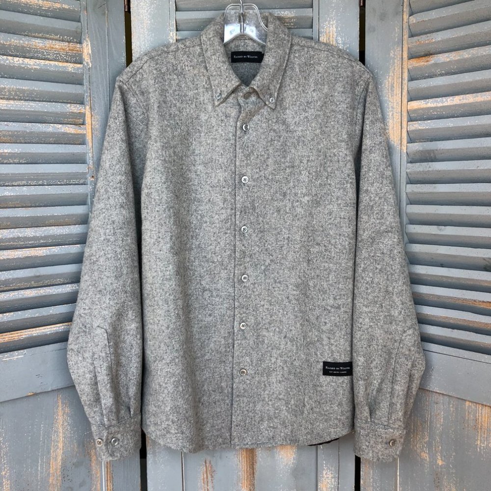 Raised By Wolves x Woolrich Plaid Contrast Button Shirt Sz M Unisex